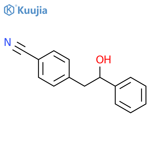 4-(2-Hydroxy-2-phenylethyl)benzonitrile structure
