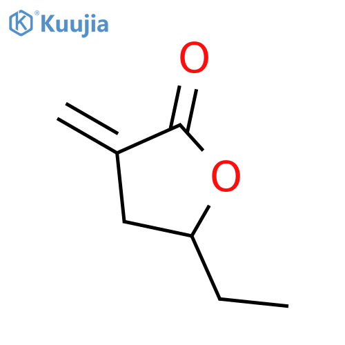 2(3H)-Furanone, 5-ethyldihydro-3-methylene- structure
