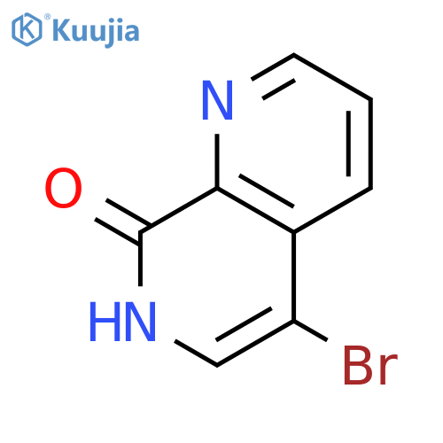 5-bromo-1,7-naphthyridin-8-ol structure