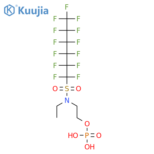 N-ethyltridecafluoro-N-[2-(phosphonooxy)ethyl]hexanesulphonamide structure