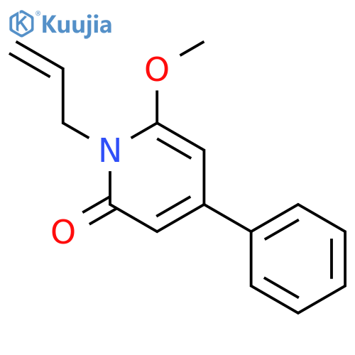 2(1H)-Pyridinone,6-methoxy-4-phenyl-1-(2-propen-1-yl)- structure