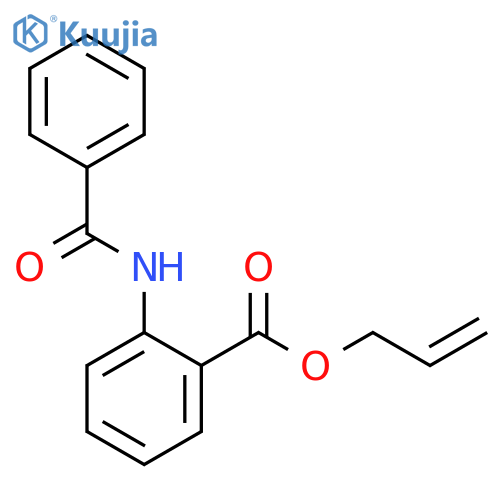 Benzoic acid, 2-(benzoylamino)-, 2-propenyl ester structure