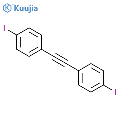 Benzene,1,1'-(1,2-ethynediyl)bis[4-iodo- structure