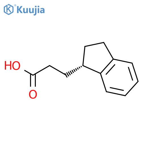 1H-INDENE-1-PROPANOIC ACID, 2,3-DIHYDRO-, (S)- structure