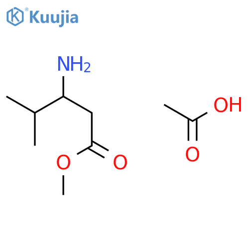 (S)-Methyl 3-amino-4-methylpentanoate acetate structure