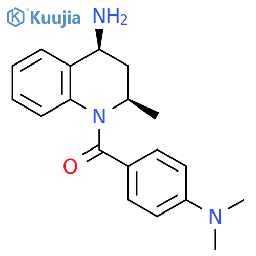 4-Quinolinamine,1-[4-(dimethylamino)benzoyl]-1,2,3,4-tetrahydro-2-methyl-, (2R,4S)-rel- structure