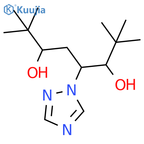 3,6-OCTANEDIOL, 2,2,7,7-TETRAMETHYL-4-(1H-1,2,4-TRIAZOL-1-YL)- structure