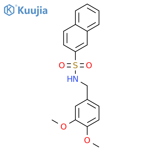 N-(3,4-dimethoxybenzyl)naphthalene-2-sulfonamide structure
