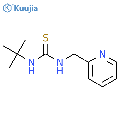 Thiourea, N-(1,1-dimethylethyl)-N'-(2-pyridinylmethyl)- structure