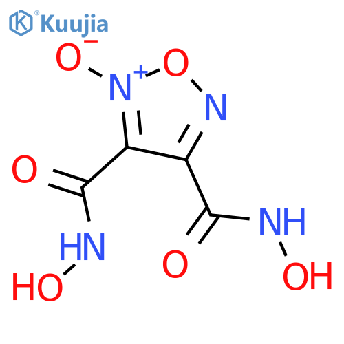 1,2,5-Oxadiazole-3,4-dicarboxamide, N,N'-dihydroxy-, 2-oxide structure