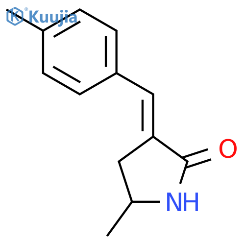 2-Pyrrolidinone, 5-methyl-3-[(4-methylphenyl)methylene]-, (3E)- structure