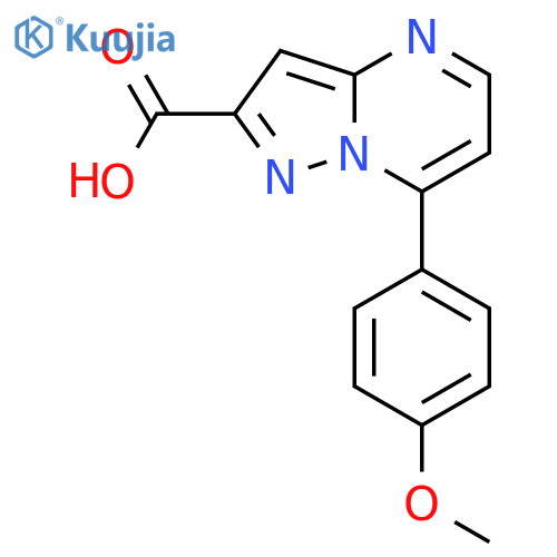 7-(4-Methoxyphenyl)pyrazolo1,5-apyrimidine-2-carboxylic acid structure