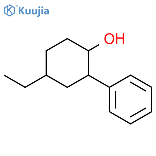 Cyclohexanol, 4-ethyl-2-phenyl- (4CI) structure