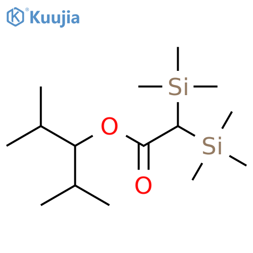 ACETIC ACID, BIS(TRIMETHYLSILYL)-, 2-METHYL-1-(1-METHYLETHYL)PROPYL ESTER structure