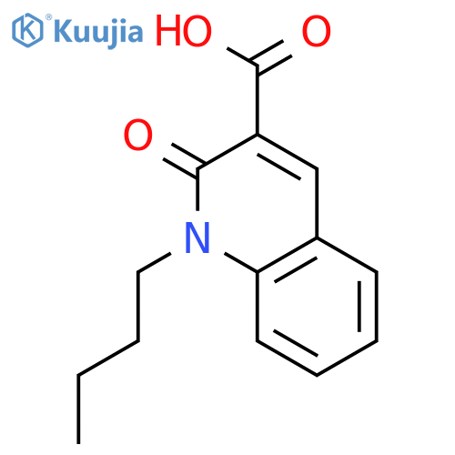 3-Quinolinecarboxylic acid, 1-butyl-1,2-dihydro-2-oxo- structure