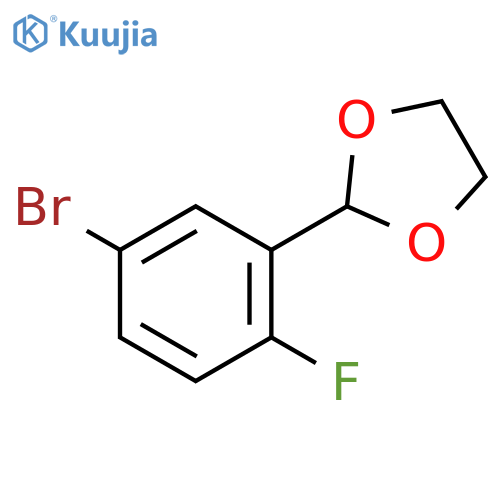 2-(5-Bromo-2-fluorophenyl)-1,3-dioxolane structure
