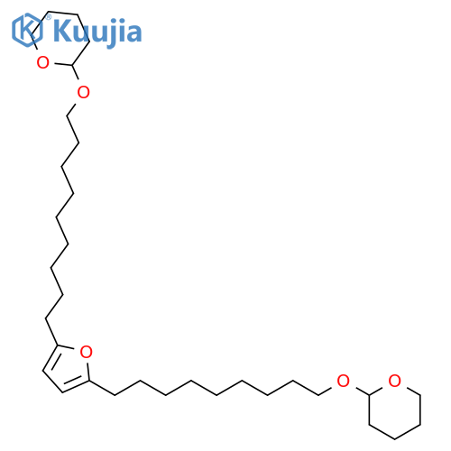 2H-PYRAN, 2,2'-[(2,5-FURANDIYLDI-9,1-NONANEDIYL)BIS(OXY)]BIS[TETRAHYDRO- structure