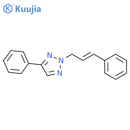 2H-1,2,3-TRIAZOLE, 4-PHENYL-2-(3-PHENYL-2-PROPENYL)- structure