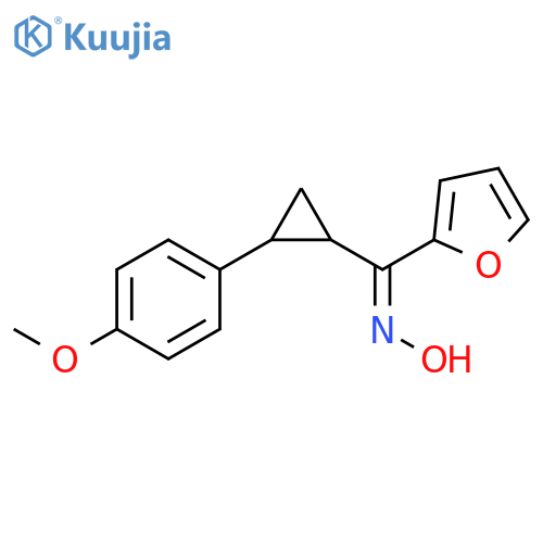 METHANONE, 2-FURANYL[2-(4-METHOXYPHENYL)CYCLOPROPYL]-, OXIME, (1E)- structure
