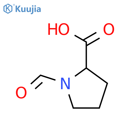 1-formylpyrrolidine-2-carboxylic acid structure