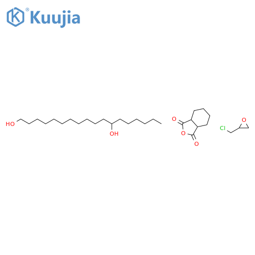 3a,4,5,6,7,7a-hexahydroisobenzofuran-1,3-dione; 2-(chloromethyl)oxirane; octadecane-1,12-diol structure