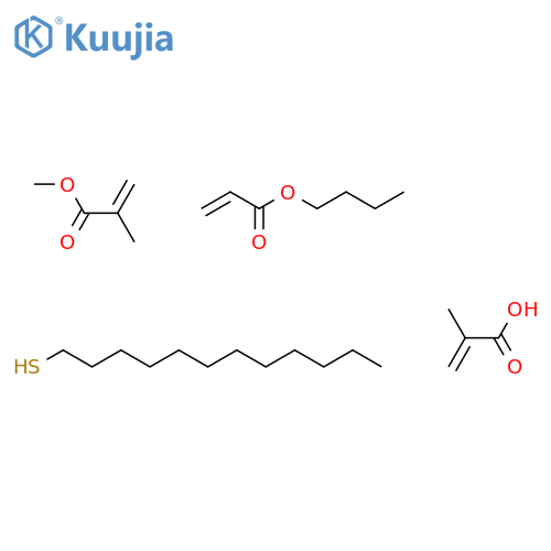 2-Propenoicacid,2-methyl-,telomerwithbutyl2-propenoate,1-dodecanethiolandmethyl2-methyl-2-propenoate structure