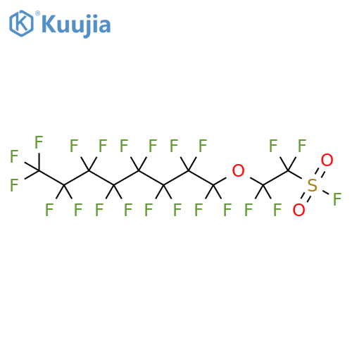 Ethanesulfonyl fluoride,1,1,2,2-tetrafluoro-2-[(heptadecafluorooctyl)oxy]- structure
