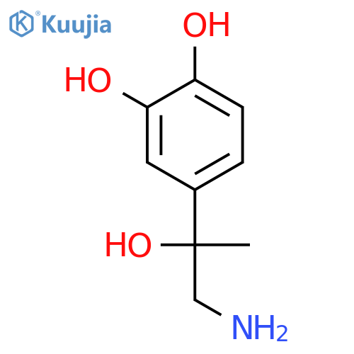 1,2-Benzenediol, 4-(2-amino-1-hydroxy-1-methylethyl)- structure