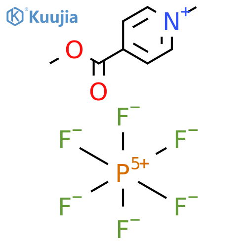 Pyridinium, 4-(methoxycarbonyl)-1-methyl-, hexafluorophosphate(1-) structure