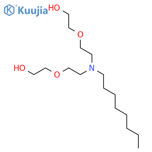 2,2''-[(octylimino)bis(ethane-2,1-diyloxy)]diethanol structure