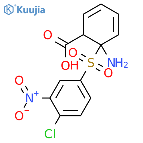 2-(4-chloro-3-nitrobenzenesulfonamido)benzoic acid structure