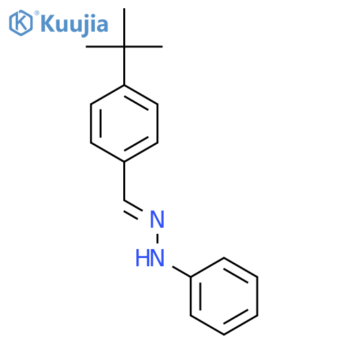 Benzaldehyde, 4-(1,1-dimethylethyl)-, phenylhydrazone structure