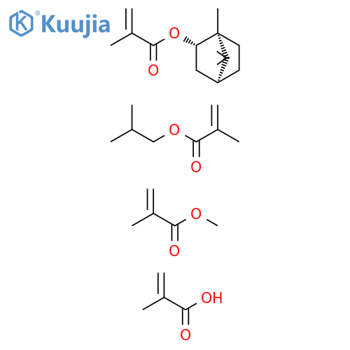 2-Propenoicacid,2-methyl-,polymerwithmethyl2-methyl-2-propenoate,2-methylpropyl2-methyl-2-propenoateandrel-(1R,2R,4R)-1,7,7-trimethylbicyclo[2.2.1]hept-2-yl2-methyl-2-propenoate structure