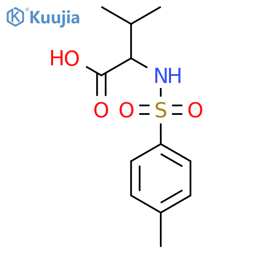 Tosyl-D-valine structure