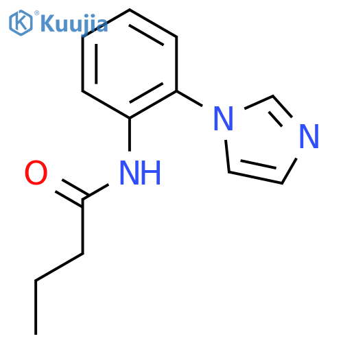 Butanamide, N-[2-(1H-imidazol-1-yl)phenyl]- structure