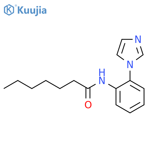 Heptanamide, N-[2-(1H-imidazol-1-yl)phenyl]- structure