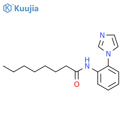 Octanamide, N-[2-(1H-imidazol-1-yl)phenyl]- structure