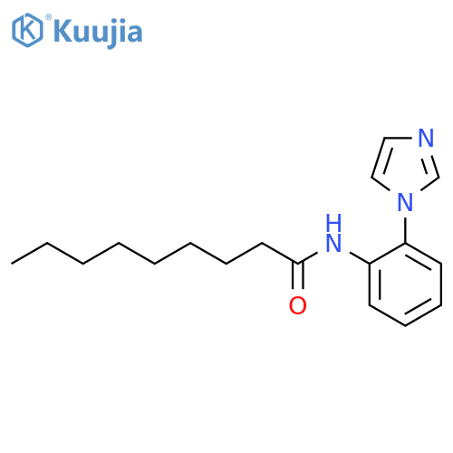 Nonanamide, N-[2-(1H-imidazol-1-yl)phenyl]- structure