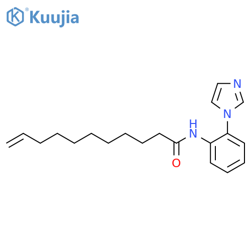 10-Undecenamide, N-[2-(1H-imidazol-1-yl)phenyl]- structure