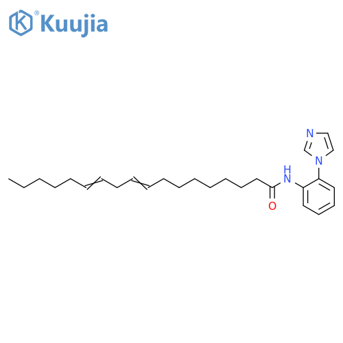 9,12-Octadecadienamide, N-[2-(1H-imidazol-1-yl)phenyl]- structure