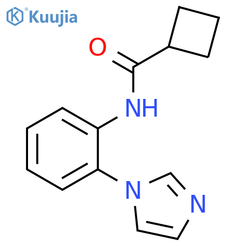 Cyclobutanecarboxamide, N-[2-(1H-imidazol-1-yl)phenyl]- structure