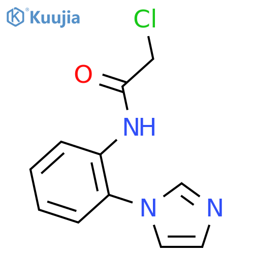 Acetamide, 2-chloro-N-[2-(1H-imidazol-1-yl)phenyl]- structure