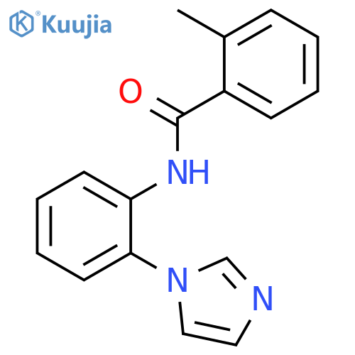 Benzamide, N-[2-(1H-imidazol-1-yl)phenyl]-2-methyl- structure