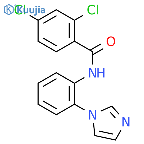 Benzamide, 2,4-dichloro-N-[2-(1H-imidazol-1-yl)phenyl]- structure
