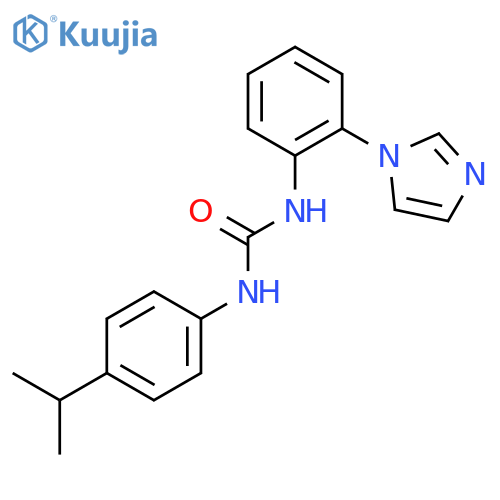 Urea, N-[2-(1H-imidazol-1-yl)phenyl]-N'-[4-(1-methylethyl)phenyl]- structure