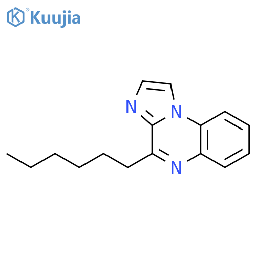 Imidazo[1,2-a]quinoxaline, 4-hexyl- structure