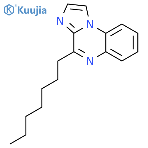 Imidazo[1,2-a]quinoxaline, 4-heptyl- structure