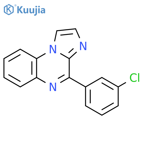 Imidazo[1,2-a]quinoxaline, 4-(3-chlorophenyl)- structure