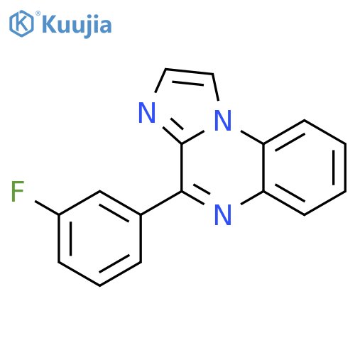 Imidazo[1,2-a]quinoxaline, 4-(3-fluorophenyl)- structure