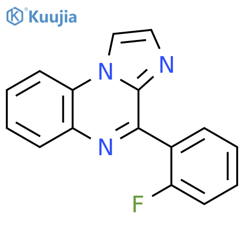 Imidazo[1,2-a]quinoxaline, 4-(2-fluorophenyl)- structure